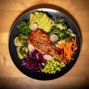 UITVERKOCHT! 4 Maart: Salmon-Teriyaki Bowl (v.a €8,95 per persoon) UITVERKOCHT!
