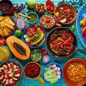 Buffet: Mexicaanse burrito en taco bar (€24,50 per persoon)